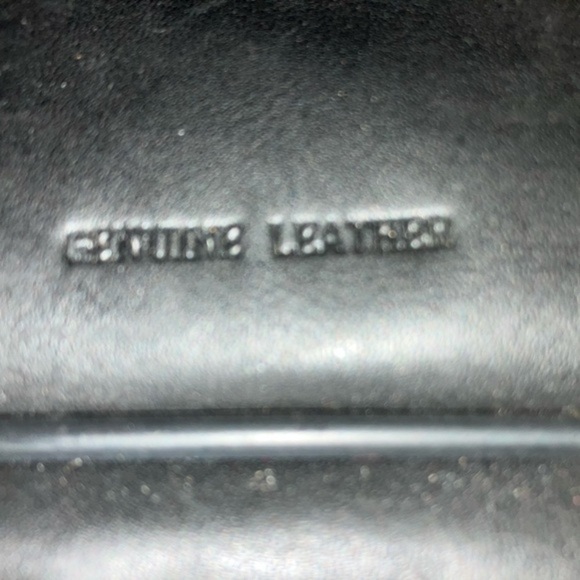 Unisex leather computer satchel. - Picture 4 of 4